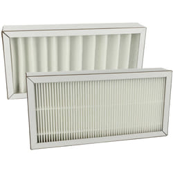 vhbw Lot de filtres remplacement pour Pluggit ARFG4F7-150 pour appareil de ventilation - Filtre à air G4 / F7 (2 pcs), Blanc