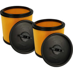Vhbw - 2x filtre plissé compatible avec Ryobi RVC-1220I, racwdv, RVC1218P, RVC-1430PPT, RVC-1530IPT-G aspirateur - noir / jaune