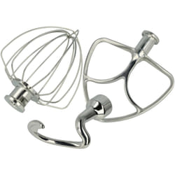 Vhbw - Kit de 3 pièces de rechange compatible avec KitchenAid KSM103, KSM105 robot culinaire - fouet, batteur plat, crochet pétrisseur