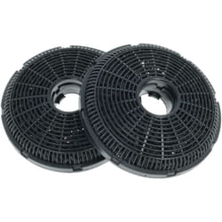 vhbw 2x Filtres à charbon actif compatible avec Bosch DWK 68AK60R, 96AJ60M, 68AK20R, 68AK20T, 68AK60T, 68AK hotte aspirante
