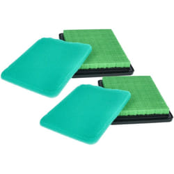 Set de filtres compatible avec Honda GCV160LA, GCV160LAO, GCV160LE moteur pour scarificateur, tondeuse à gazon - 2x filtre à air, 2x préfiltre - Vhbw