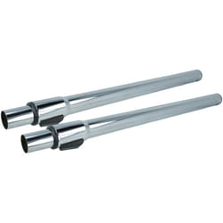 vhbw 2x Tube d'aspirateur compatible avec Dirt Devil M1608, M1606, M1610, Infinity VS8 Turbo Loop aspirateur - raccord 32 mm, 58 - 96cm, chromé