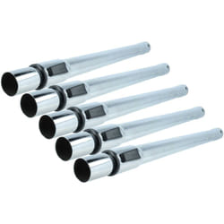 5x Tube d'aspirateur compatible avec Metabo aspirateur - raccord 35 mm, 60 - 97cm, noir / argenté - Vhbw
