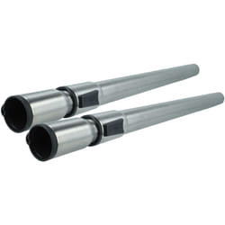 2x Tube d'aspirateur compatible avec Miele S314-1 i, S314 I-2, S315 I-2, S314I, S315I aspirateur - raccord 35 mm, 60 - 100cm, noir / argenté - Vhbw