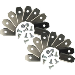 18x Lames compatible avec Segway Navimow H800E-VF, H3000E-VF, H500E-VF, H1500E-VF tondeuse - Lames de rechange, argenté, acier - Vhbw