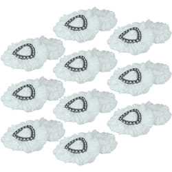 Vhbw - 20x Serpillères remplacement pour Vileda 152623 pour balai nettoyant - microfibre, noir / blanc