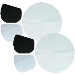 6x filtre à charbon actif, 6x filtre à graisses, 12x filtre papier compatible avec DeLonghi F17221, D690C friteuse - 24 filtres - Vhbw