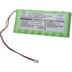 Batterie remplacement pour Visonic 100729, GP180AAH8BMX, 103-300672, GP130AAH6BMX, 0-9912-G pour système d'alarme (2000mAh, 9,6V, NiMH) - Vhbw