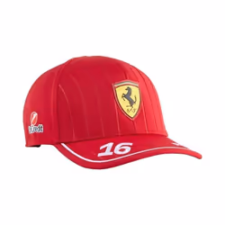Casquette rouge Scuderia Ferrari F1 Charles Leclerc - Rouge brulé Adulte