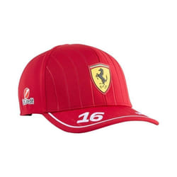 Casquette rouge Scuderia Ferrari F1 Charles Leclerc - Rouge brulé Adulte