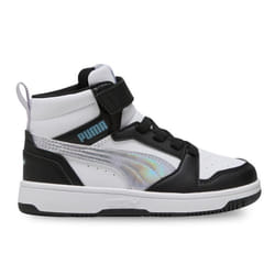 Puma Rebound V6 Mid Space Belle Ac+ Ps Chaussures pour Fille Noir 402770-02