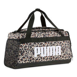 PUMA Sac de sport noir beige pour femme et homme - Challenger AOP Sports Bag S Puma Black - Leopard Aop 315689