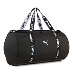 PUMA Sac de sport noir blanc pour femme - AT ESS Barrel Bag Puma Black 316340
