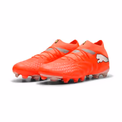 PUMA Future 9 Pro FG/AG Football Mâle Gris, Orange - Vue supplémentaire 2