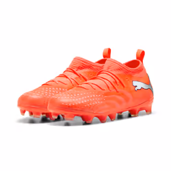 PUMA Future 9 Match FG/AG Jr Football Mâle Orange, Blanc - Vue supplémentaire 2