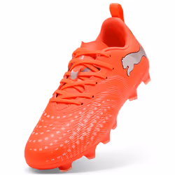 PUMA Future 9 Play FG/AG Jr Football Mâle Orange, Blanc - Vue supplémentaire 6