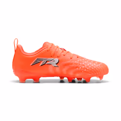 PUMA Future 9 Play FG/AG Jr Football Mâle Orange, Blanc - Vue supplémentaire 5