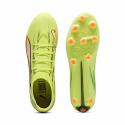 PUMA Ultra 6 Pro FG/AG Football Mâle Noir, Vert - Vue supplémentaire 4