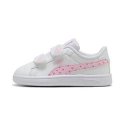 Baskets bébé fille Puma Smash 3.0 Hearty V - white/pink