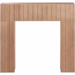 Habillage de cheminée moderne. Sublimez votre espace de vie avec cet élégant manteau de cheminée moderne. Fabriqué en bois d' ...