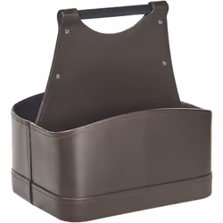 Panier de rangement avec poignée et deux compartiments. Améliorez l'organisation de votre maison avec une touche d'élégance.  ...