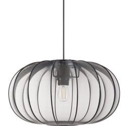 Beliani - Lampe Pendante Design Moderne Plafonnier Abat-jour en Nylon Synthétique Noir Tocuyo