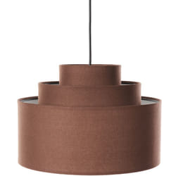Beliani - Lampe Suspendue Design Moderne Plafonnier Abat-jour en Lin Marron Masparro