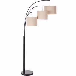 Lampe sur pied avec abat-jour en tissu. Apportez une lumière chaude et accueillante à votre espace avec ce magnifique lampada ...