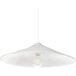 Beliani - Lampe Suspendue en Papier Mâché Fait Main Blanche Porongos