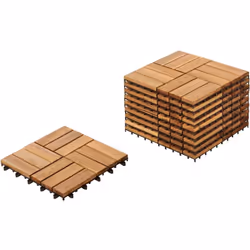 Dalles d'extérieur emboîtables. Changez l'aspect de votre espace extérieur avec ce revêtement de sol polyvalent. Facile à ins ...