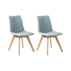 Lot de 2 chaises de salle à manger CALGARY Bleu clair