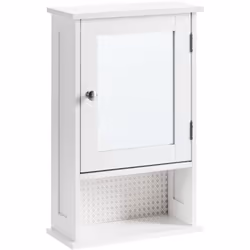 Miroir de salle de bain suspendu. Ce meuble suspendu élégant est le choix idéal pour les salles de bains compactes. Avec sa p ...