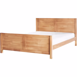 Lit avec tête et pied de lit. Apportez une élégance intemporelle à votre chambre à coucher avec ce cadre de lit classique. Fa ...