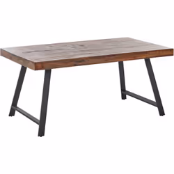 Table industrielle pour 6 personnes. Apportez un charme industriel à votre salle à manger avec cette table de salle à manger  ...