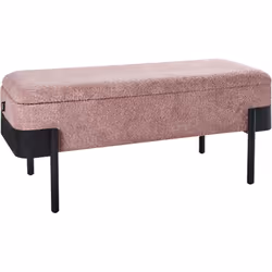 Banc rembourré avec rangement. Ajoutez une touche de style et de fonctionnalité à n'importe quelle pièce avec cet élégant ban ...