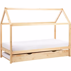 Lit gigogne pour enfants. Offrez à votre enfant un espace de sommeil confortable et élégant avec ce lit gigogne en forme de m ...