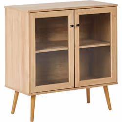 Meuble buffet avec façade en verre. Améliorez votre espace avec ce buffet élégant et fonctionnel. Fabriqué à partir de matéri ...