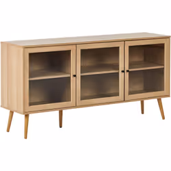 Meuble buffet avec façade en verre. Améliorez votre espace avec ce buffet élégant et fonctionnel. Fabriqué à partir de matéri ...