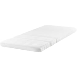 Beliani - Matelas en Mousse pour Lit Extensible Chambre d'Enfant 90 x 130/160/200 cm Mousse pu Fermeté Moyenne Housse Amovible Blanc clever