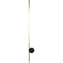 Beliani - Lampe Murale Moderne led Abat-Jour en Aluminium Base en Fer Noire Éclairage Salon Bureau Chambre Dorée Ingenio