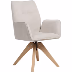 Chaise rembourrée avec base pivotante. Cette chaise de salle à manger élégante associe sans effort style et confort. Avec son ...