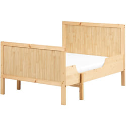 Lit Extensible Transformable pour Enfant 90 x130/160/200 cm Sommier à Lattes Bois de Pin Clair Montigny
