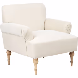 Fauteuil de salon rembourré. Ce fauteuil classique apporte de l'élégance et du confort à votre intérieur. Revêtu d'un tissu h ...