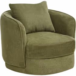 Chaise pivotante avec coussin. Laissez-vous séduire par le confort de ce fauteuil aux courbes élégantes, conçu pour une relax ...