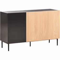 Buffet moderne à 3 portes avec façade nervurée. Ce buffet moderne à 3 portes est une solution de rangement parfaite pour tout ...
