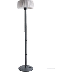 Beliani - Chauffage de Terrasse en Acier Autoportant Électrique 1500 w Accessoire de Jardin Gris Varazze