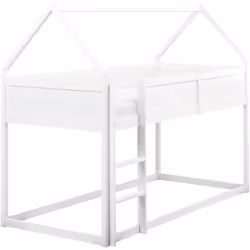 Lit d'enfant avec échelle. Apportez une touche de fun et de fonctionnalité à la chambre de votre enfant avec ce lit à mi-haut ...