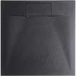 Receveur de douche carré avec effet pierre naturelle. Ce receveur de douche élégant allie résistance et design moderne. Fabri ...