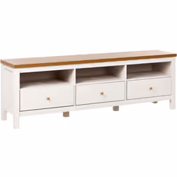 Meuble TV élégant avec tiroirs. Ce meuble TV élégant est un élément de mobilier parfait pour tout salon. Doté de 3 tiroirs, i ...