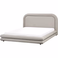 Cadre de lit rembourré avec tête de lit confortable. Dormez avec style et confort grâce à ce lit élégant, conçu pour s'intégr ...